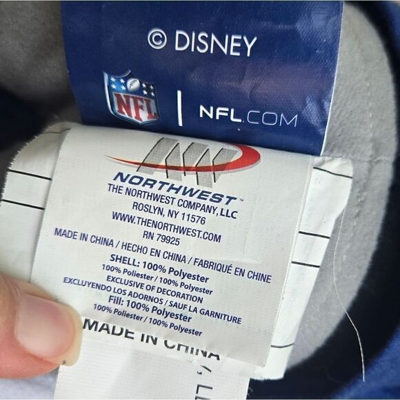 Giants blanket with Disney's Mickey plush hugging it - Picture 6 of 12